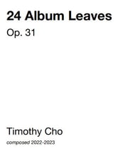 24 Album Leaves piano sheet music cover Thumbnail